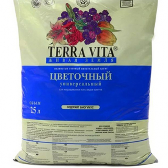 Живая земля -Цветочная. 25л,Фарт